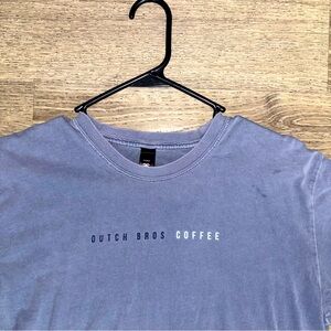Dutch bros shirt blue limited collection unisex medium vintage look